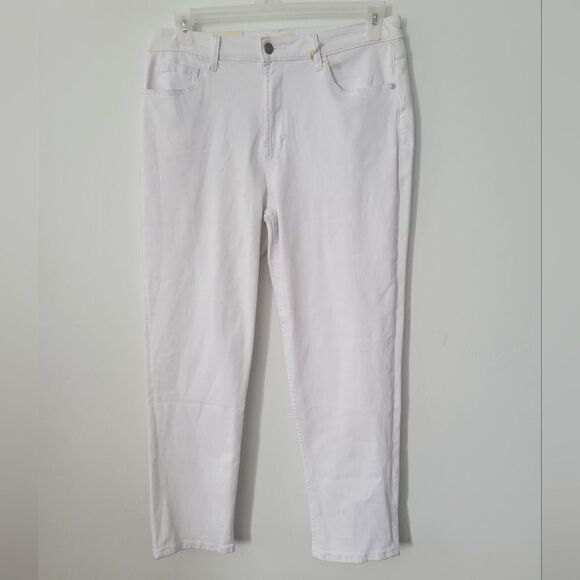 NWT Hint of Blue Clever High Waist Ankle Slim Straight-leg - Picture 3 of 6